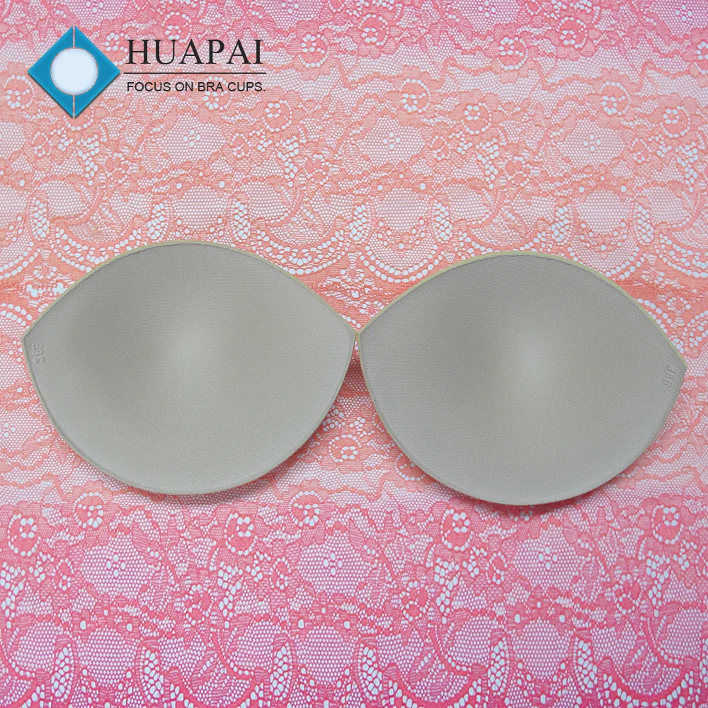 070 Small Size Padding Bra Cup Oval Shape 15mm Thick Push-up Foam Bra Pad Dress Made Quality Polyester Sponge OEM Available