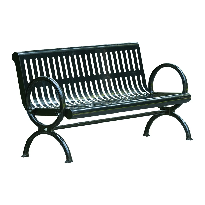 Galvanized steel Outdoor Iron Park Bench for Patio Stylish & Durable Garden Furniture