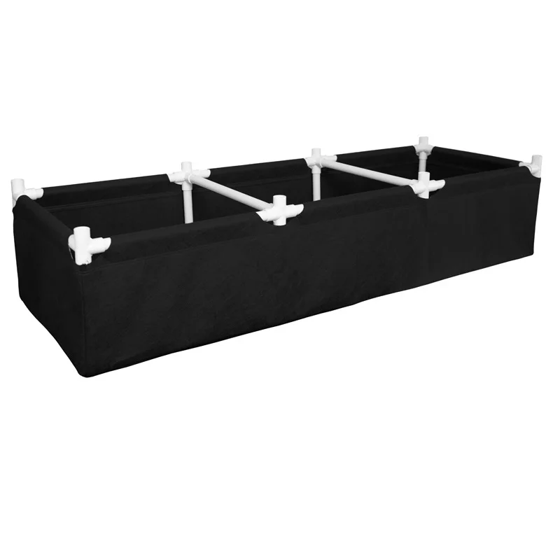 Garden Divided Raised Vegetable Bed Felt Fabric Planting Container Grow Bag Planter Pot Home Self Watering Eco-Friendly Durable