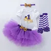 Conjunto Morado de Primer Cumpleaños