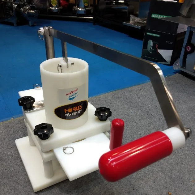 工業用マニュアルミニバーガーパテ製造ミキサー機ハンバーガー