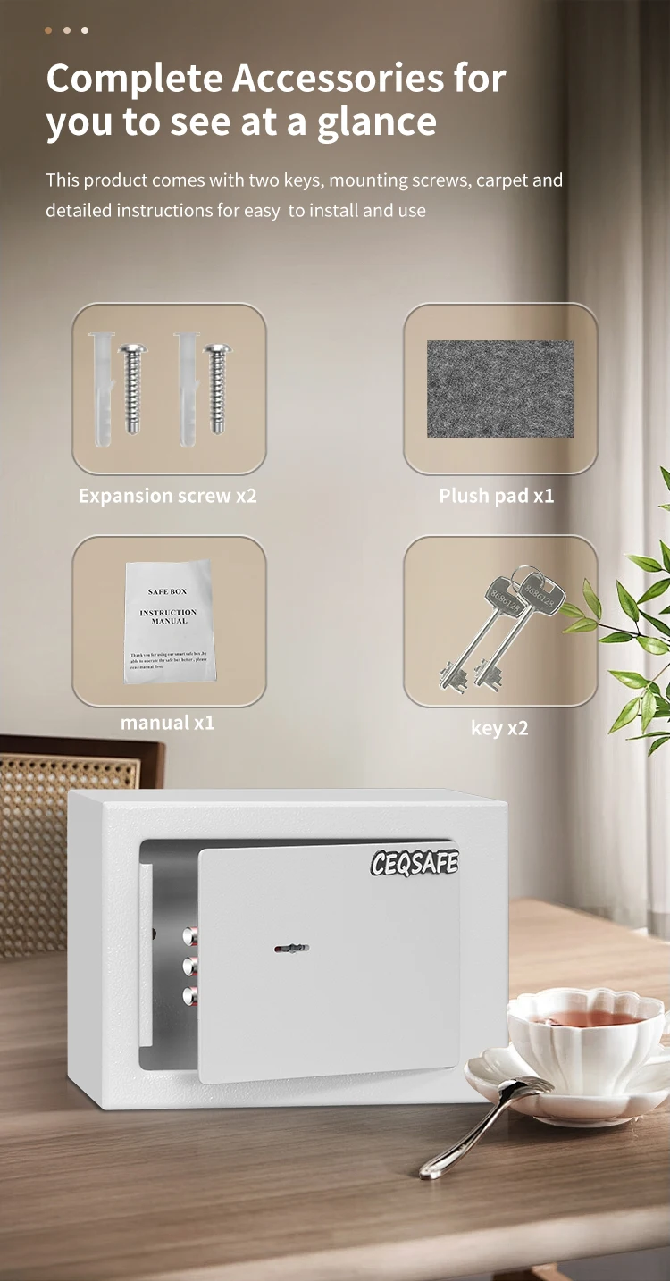 CEQSAFE China Factory Home Office Electronic Pin Code Small Safe Deposit Box Mini Safe manufacture