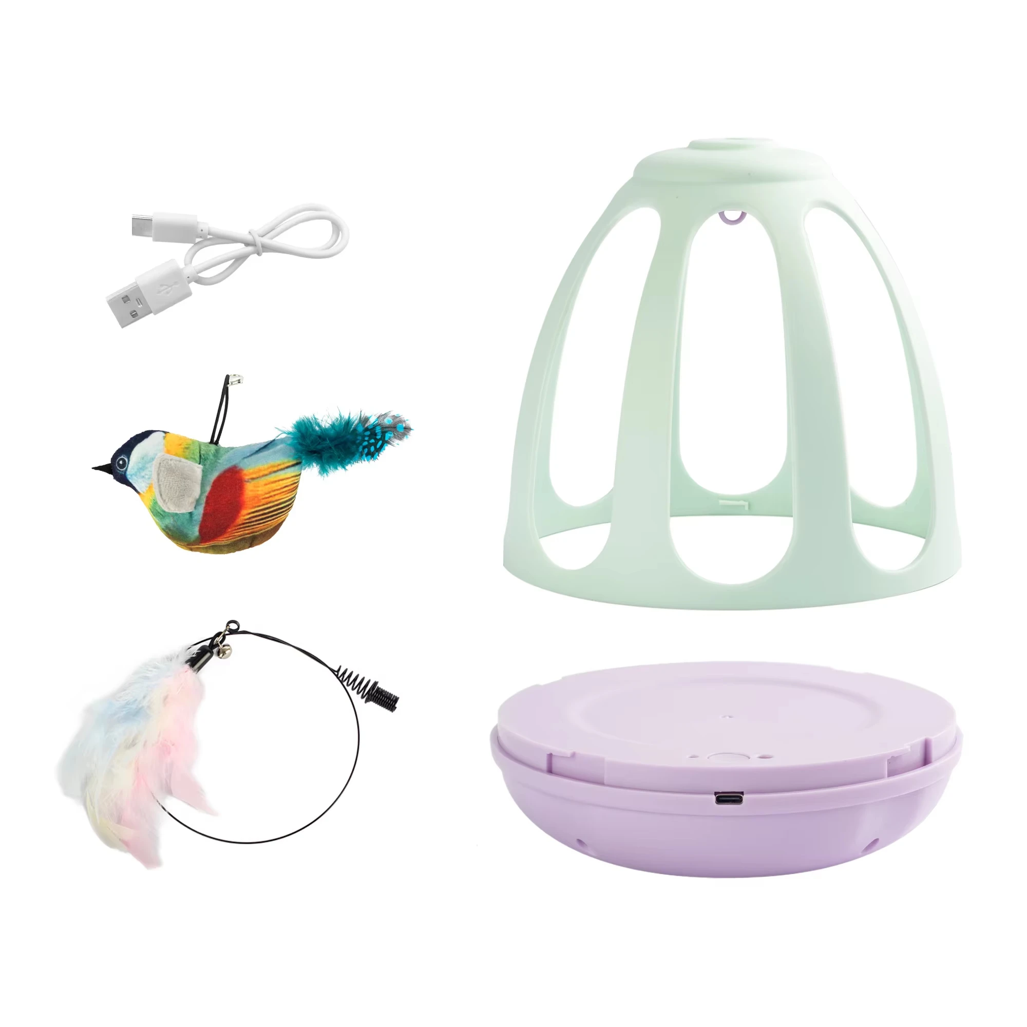 New Cat Toy Tumbler Feather Tickling Stick Automatically Tickling Cat Kitten Self High Bored Baby Cat Supplies supplier
