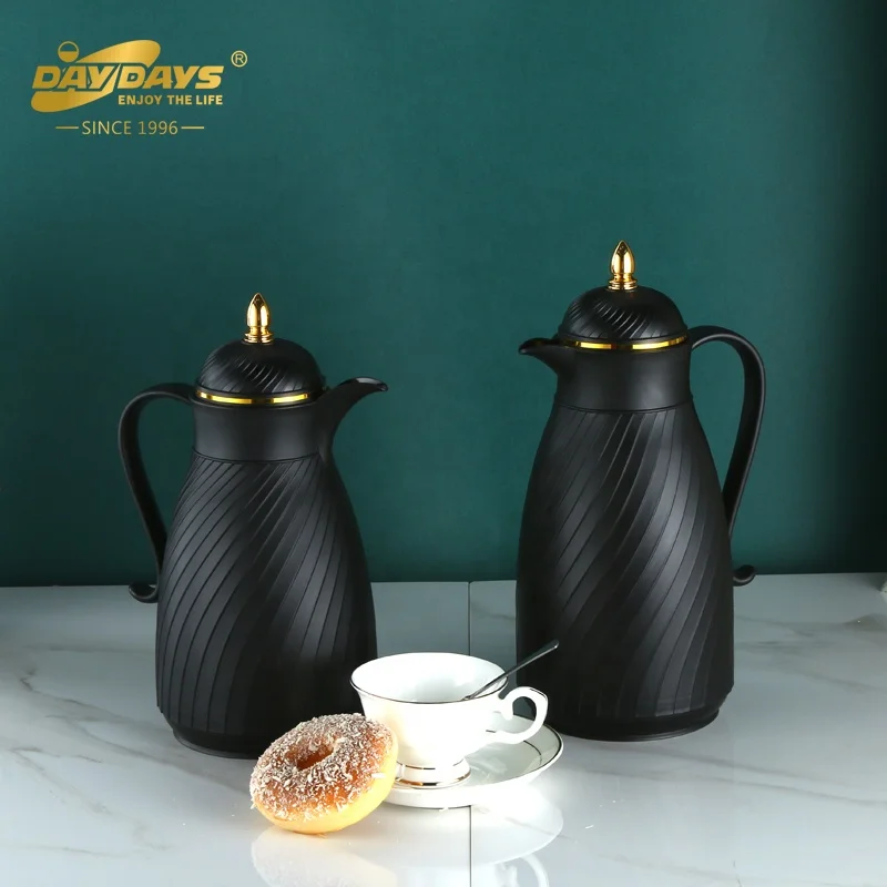 DAYDAYS 1.0L THERMOS COFFEE & TEA POT GLASS LINER VACUUM FLASK