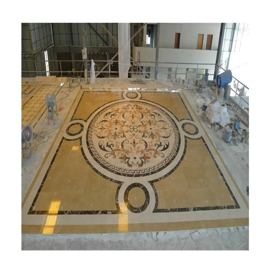 Marbl Pattern Floor Inlay Design Made with Auto CAD Drawing