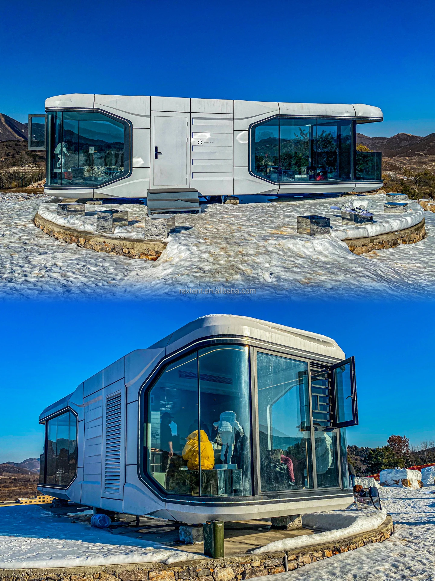 Modern Prefab Tiny Pod Homes With Good Thermal Insulation In Winter