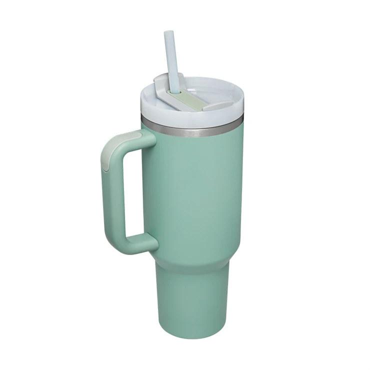 Meoky 40oz Tumbler with Handle, Leak-proof Lid and Straw