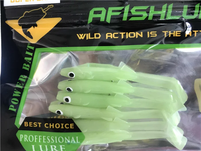 Afishlure Soft Lures Pesca 85mm 2.3g Sea Fishing Paddle Tail Soft