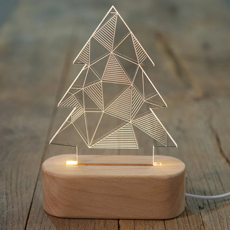 Uraqt Ilusión óptica Led Luz Nocturna 3D LED - 7 Colores Regulable, Ideal Para Niños Y Decoración Decoración Infantil Con USB