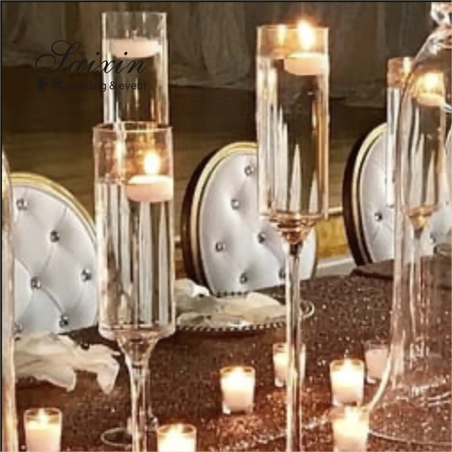 Zt007t Set Long Stemmed Floating Candle Glass Holder For Wedding Centerpieces Buy Candle