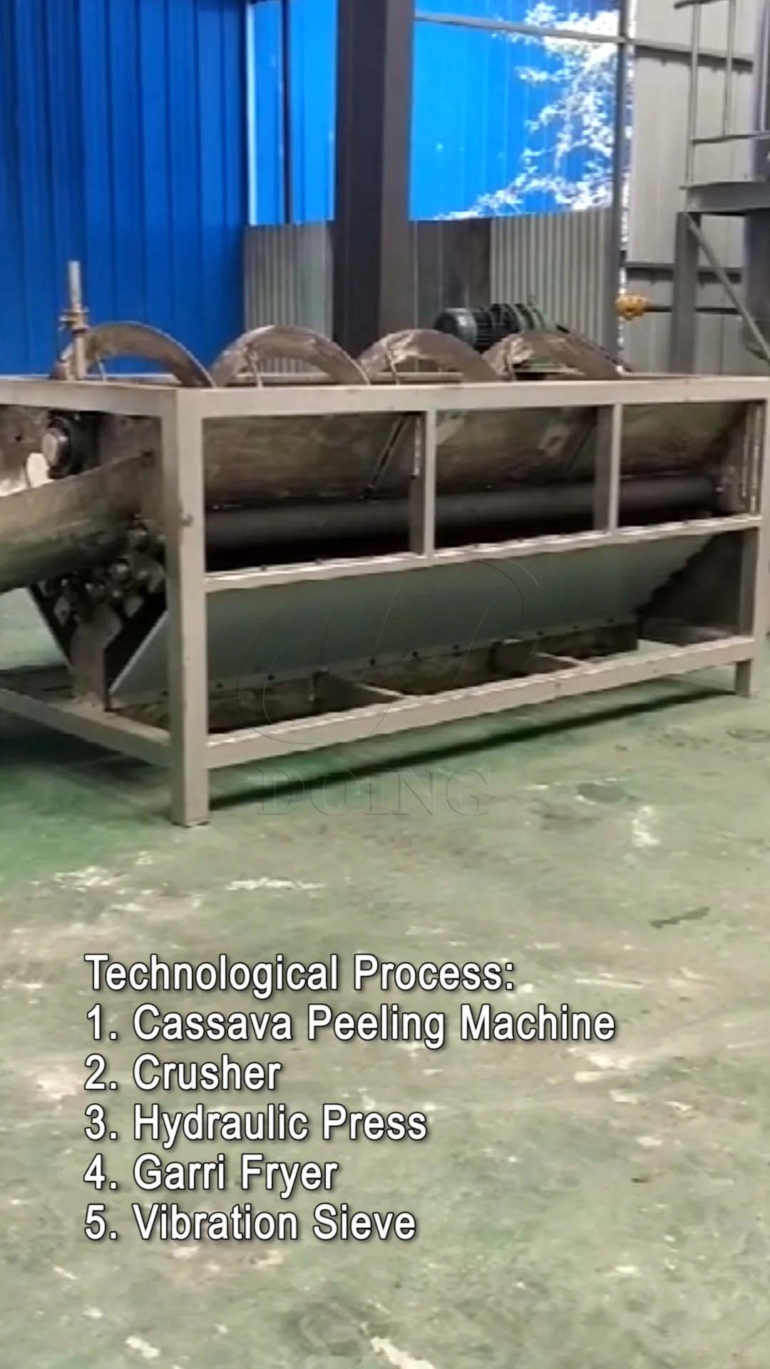 Small Scale Garri Production Line Gari Processing Machine In Ghana