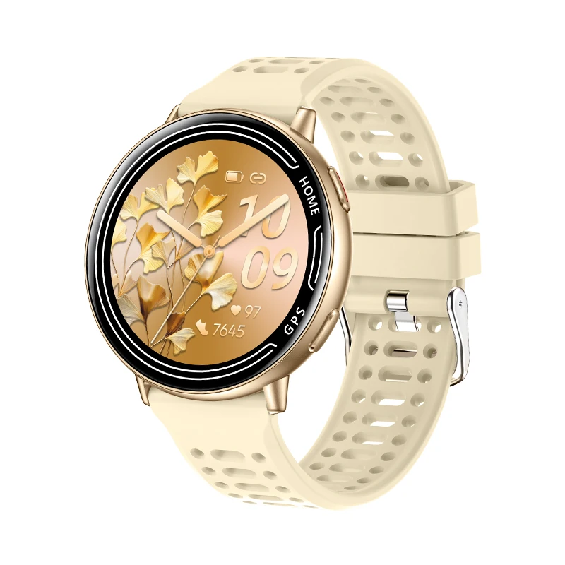 2026 Smart Watch KC100 1atm Waterproof 1.39 Inch Color Screen Fitness Heart Rate Answer Call Dafit Smartwatch GPS Women Men