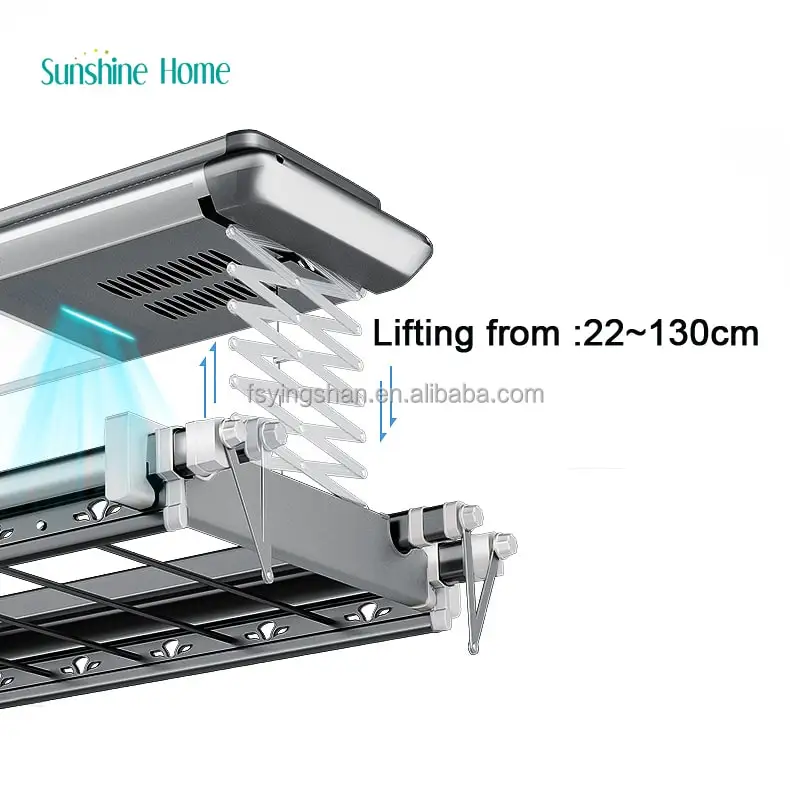 OEM Smart Houseware Product Electric Automatic Folding Ceiling Clothes Hanger Tuya Laundry Dryer Balcony Drying Rack for Clothes