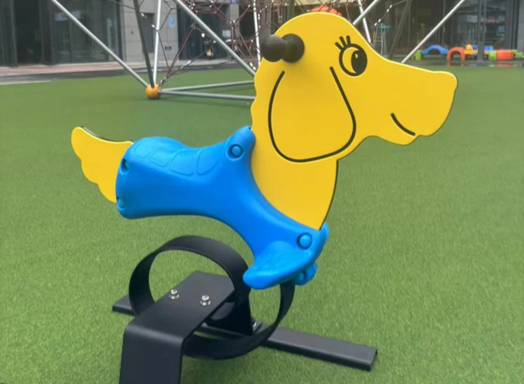 Wholesale Animal Modeling Cute Children Spring Rider Playground Indoor / Outdoor Children Rocking Horse