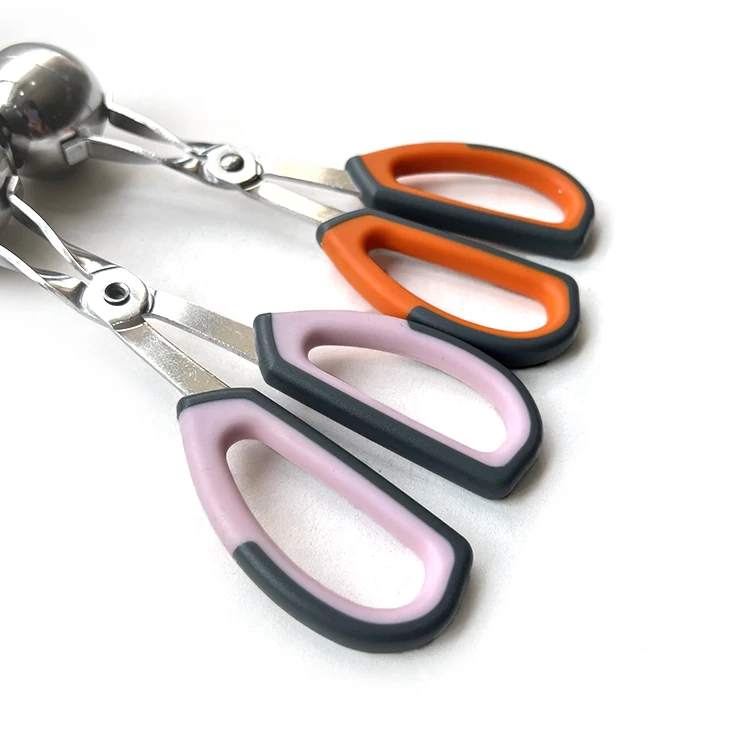 Factory Direct Sale Stainless Steel Double Color Handle Meatball Maker With Anti Slip Handle