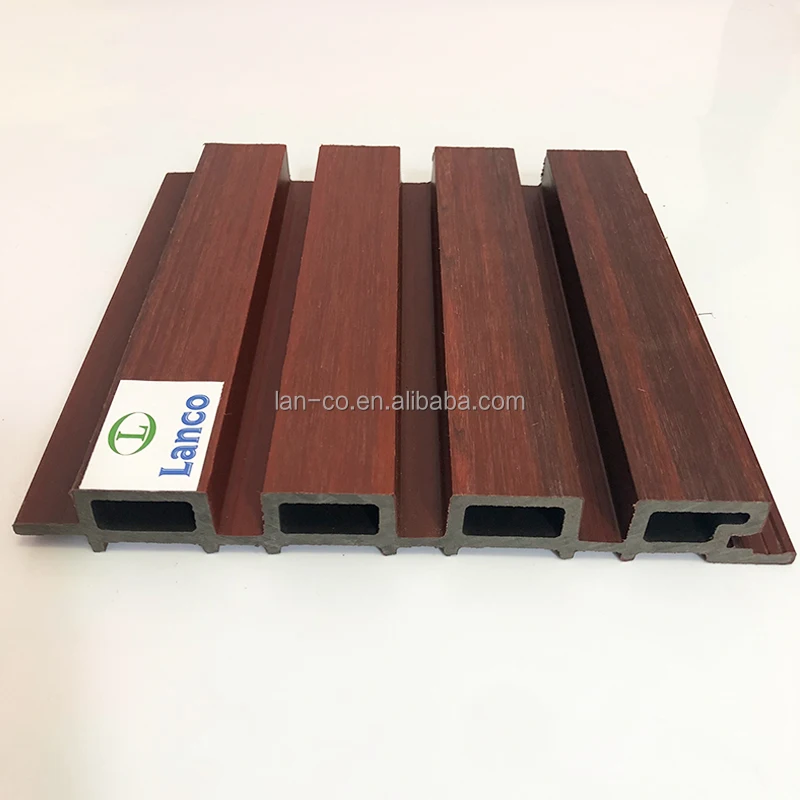 Exterior Decoration Co Extrusion Wooden Plastic Composite 3D WPC Wall Panel