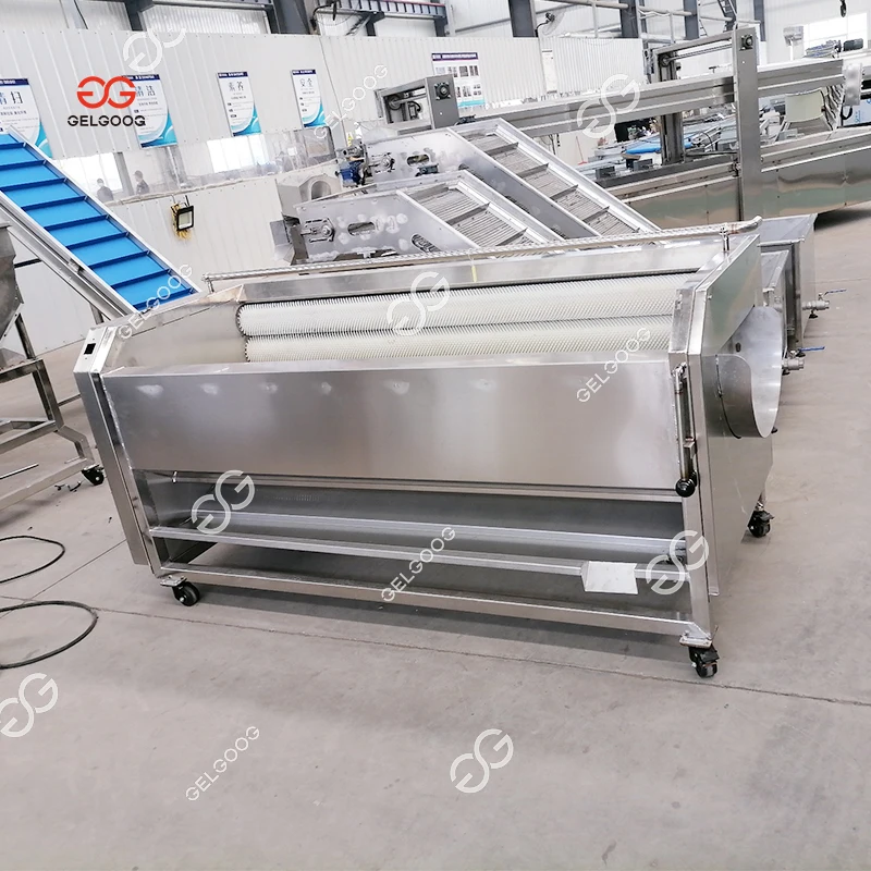 Stainless Steel Automatic Cassava Peeler and Washer Pictures Small Brush Potato Cleaning Cassava Peeling Machine