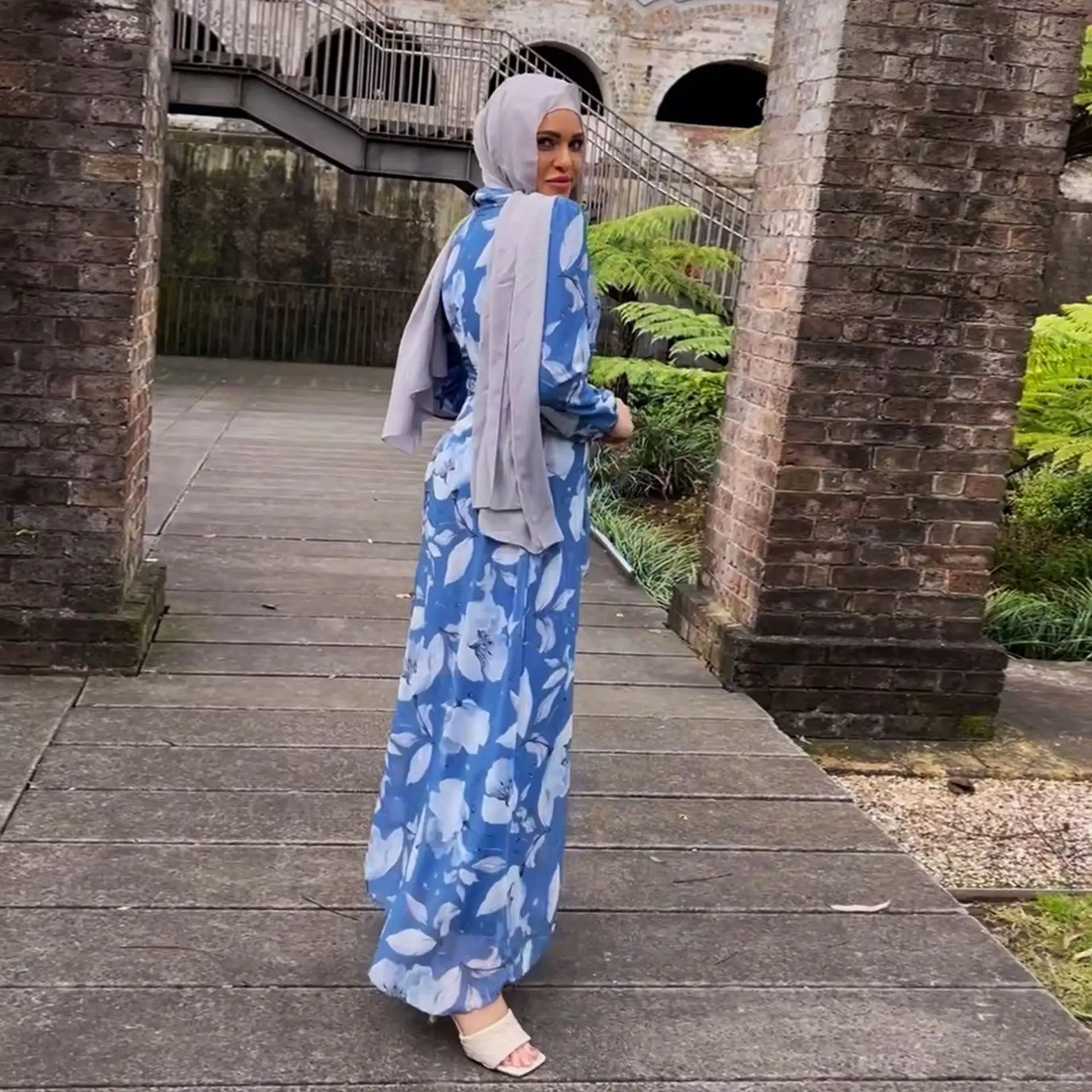 Ramadan Muslim Dress Abaya New Evening Dress for Women Maxi Formal Turkish  Dress for Muslim Women Muslim Abaya for Wedding