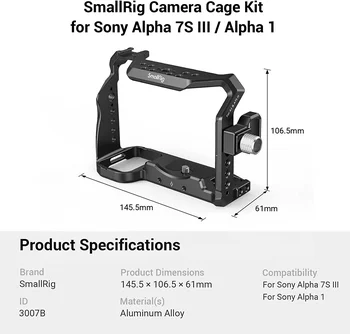 Smallrig Cage for Sony Alpha A6600/Ilce 6600 Mirrorless Camera with Cold Shoe Mounts -CCS2493 detail image