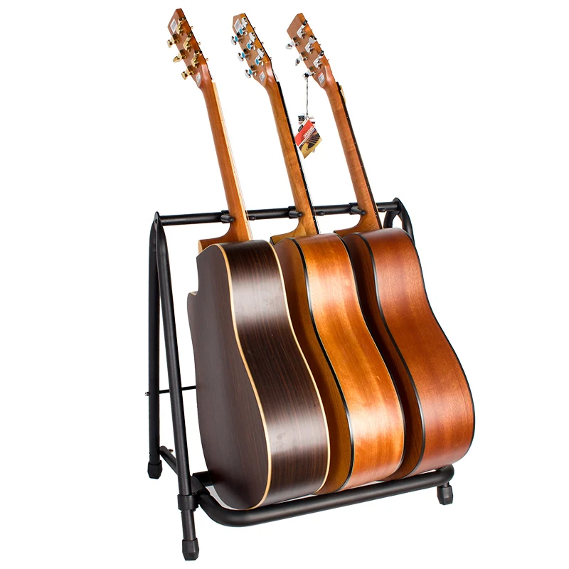 GS020 Yinyu DDP RTS 3-Guitar Foldable Display Stand for Music Stores, Stage Performances & Home Studios
