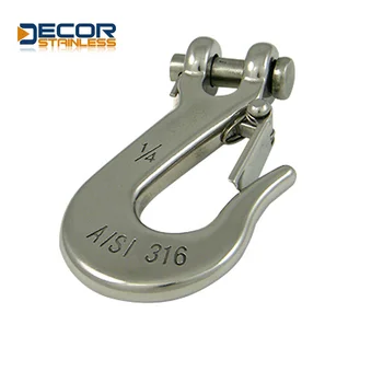 Marine Grade Rigging Hardware Hooks Heavy Duty Diving Accession Clevis Slip Hook with Tongue