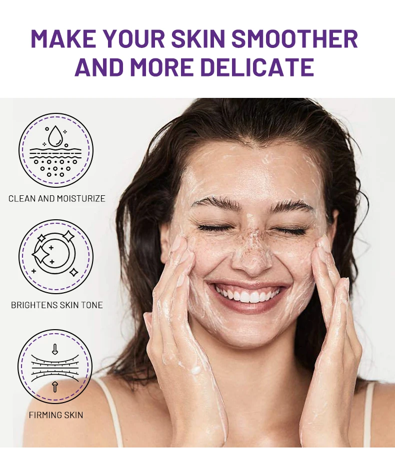 Retinol & Nicotinamide Whitening Reduce Wrinkle Face Cleanser Firming Moisturizing Mild Cleansing Repair Face Wash