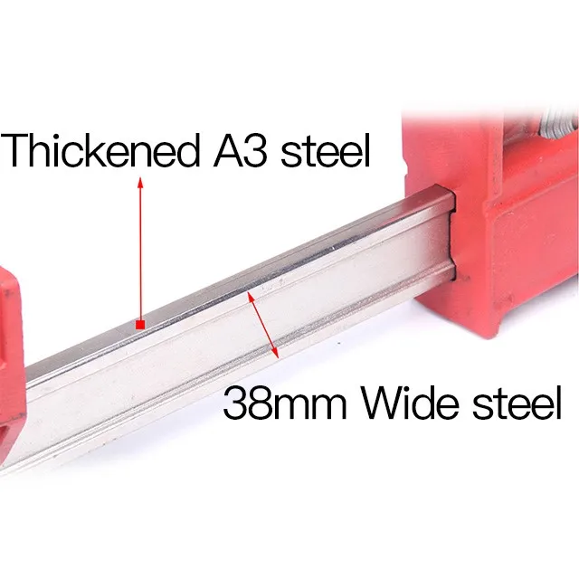 A 24inch Heavy Duty Metal Ftype Quick Water Pipe Fixture for Carpenters with Strong Compressive Force Used for Fixing Clamps