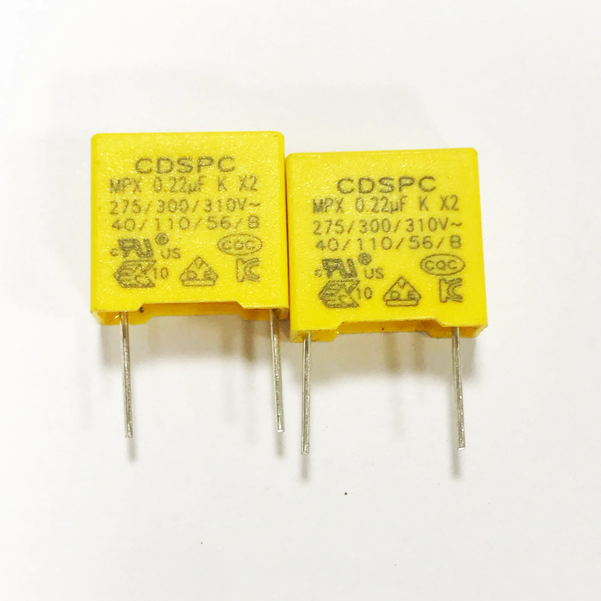 MPX/MKP X2コンデンサ/抑制コンデンサ/0.22/ 275/300/310V