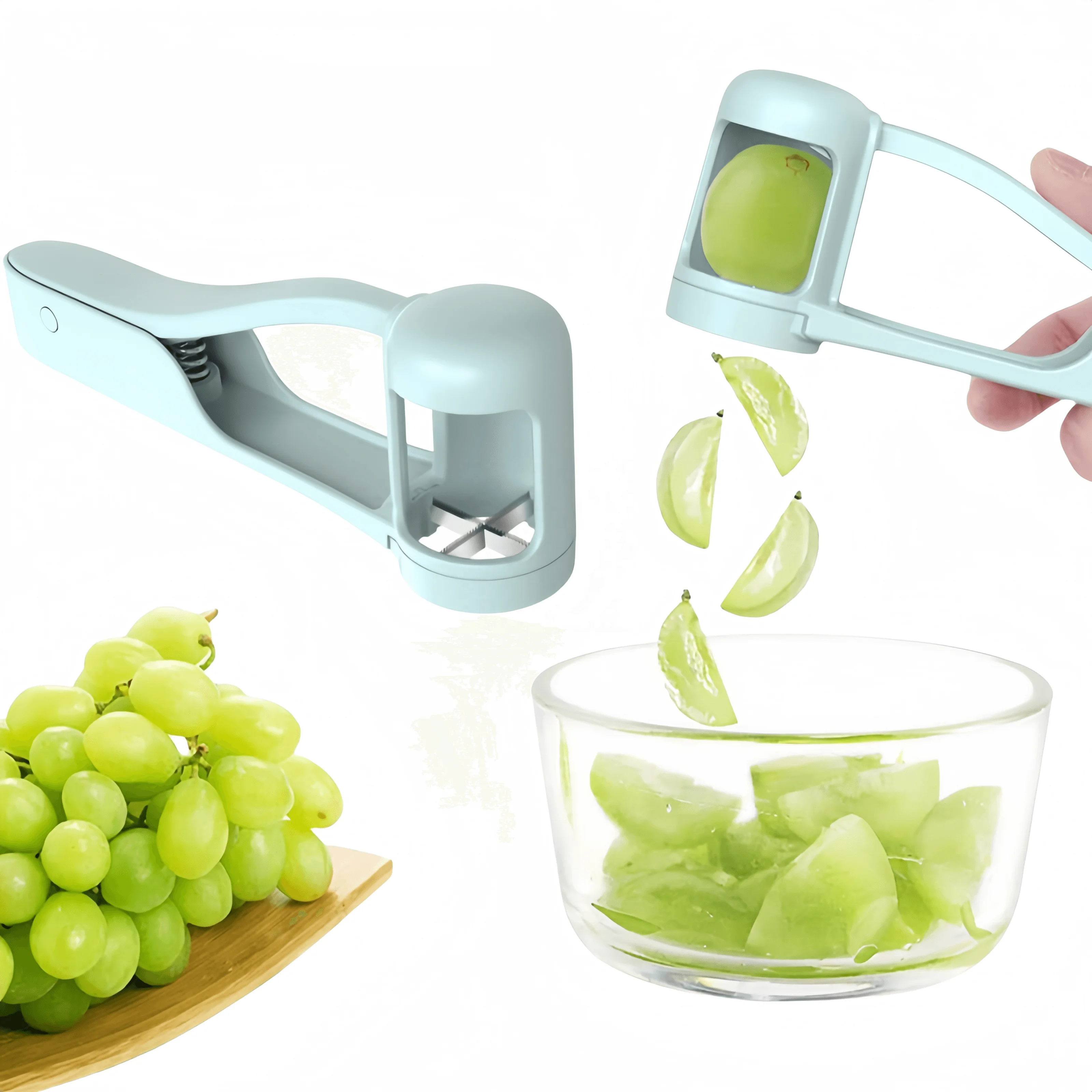 Grape Cutter for Toddlers Baby Cherry Tomato Strawberry Quarter Slicer For Vegetable Fruit Salad Cake Decoration Kitchen Gadget