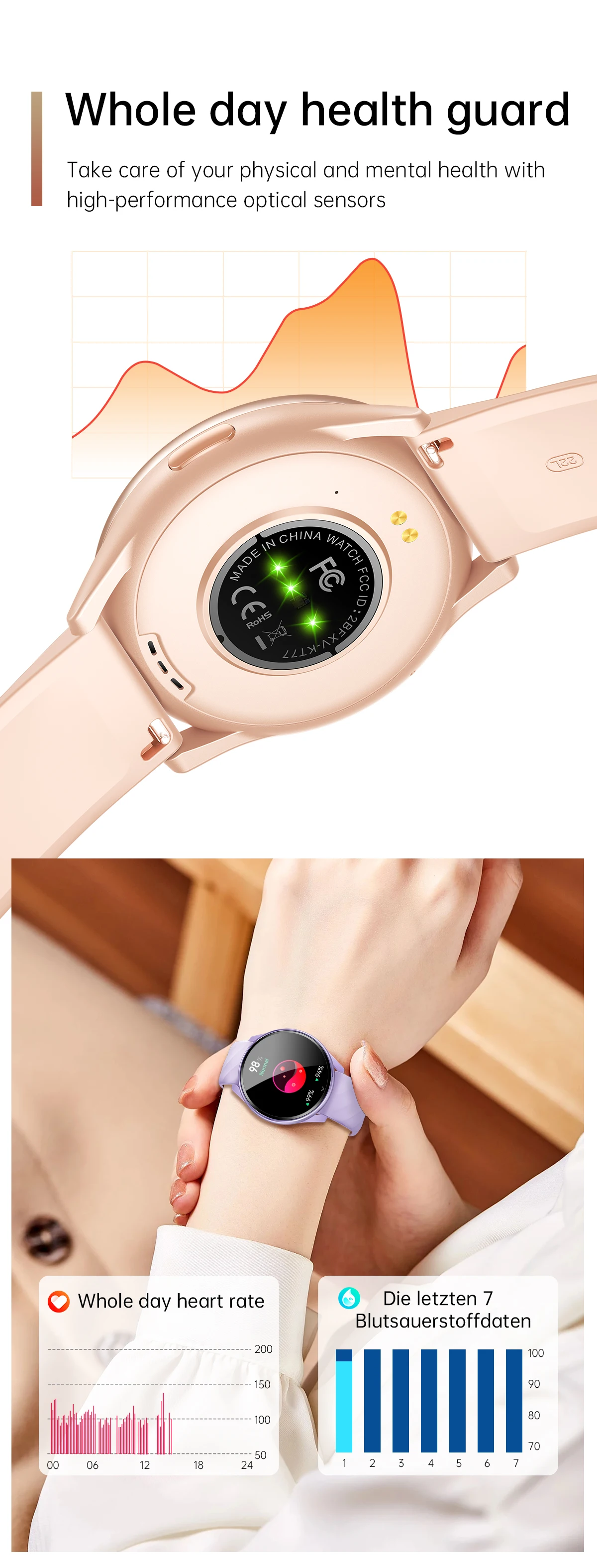 2026 KT77 Smartwatch 1.46inch BT Call Health Monitoring Heart Rate Waterproof Voice Assistant Women Relojes Smart Watch
