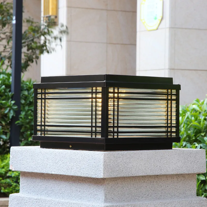Outdoor Solar Waterproof IP33 ABS Pillar Light for Courtyard Gate Wall & Door-5-Year Warranty