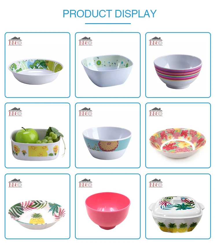 Quare Mini Noodle Salad Serving Lid Melamine Soup with Lid Sugar Speckle Bowl