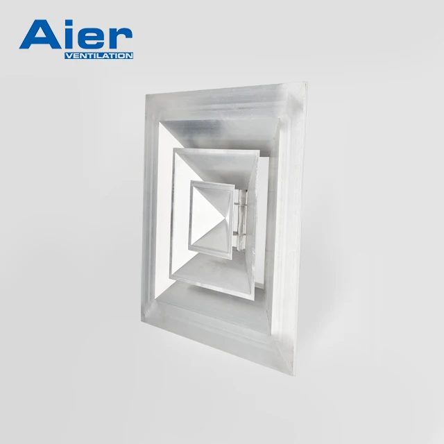 Cheap Simple  Welded Type 4 Way Supply Ceiling air Diffuser
