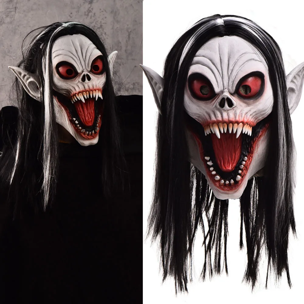 Masque Halloween Fiend – élastique, Réaliste, Effrayant, Pour Carnaval, Cosplay, Soirées à Thème