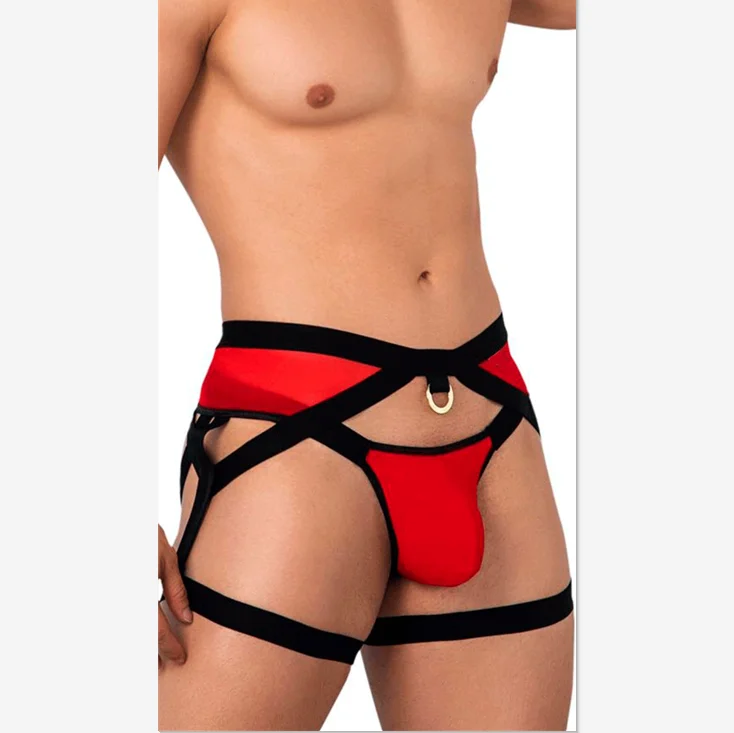 PATON FACTORY CUSTOM Low Rise and Lean Cut on the Sides Sexy Garter Straps   Jock Straps Gay Men Jock Straps  Homme