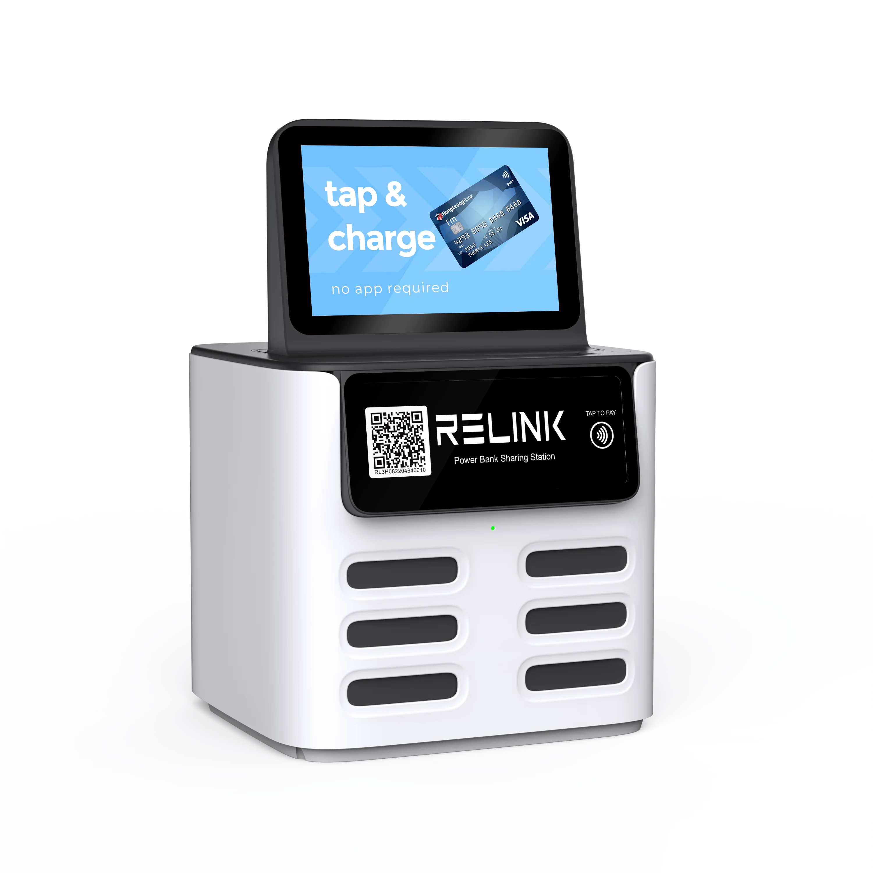 New Arrival Fast Charging 6 Slots Mobile Phone Shared Power Bank Rental Kiosk for Coffee Shops Plug-and-Play, High Capacity