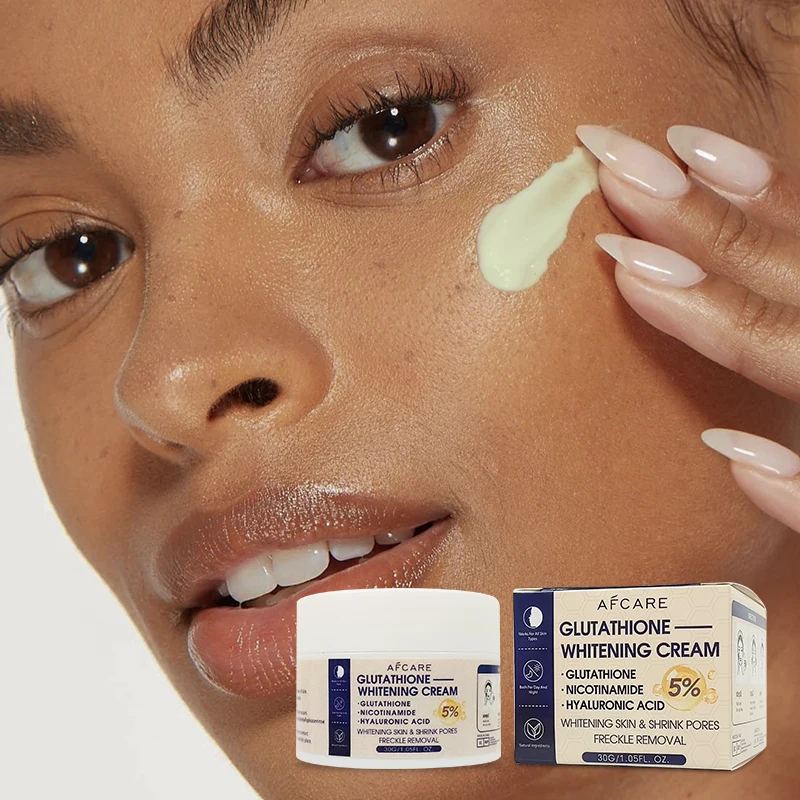 Korean Pearl Face Cream Sulfate-free Moisturizing & Repair and Glutathione  & Shea Butter Black Skin Whitening Face Cream