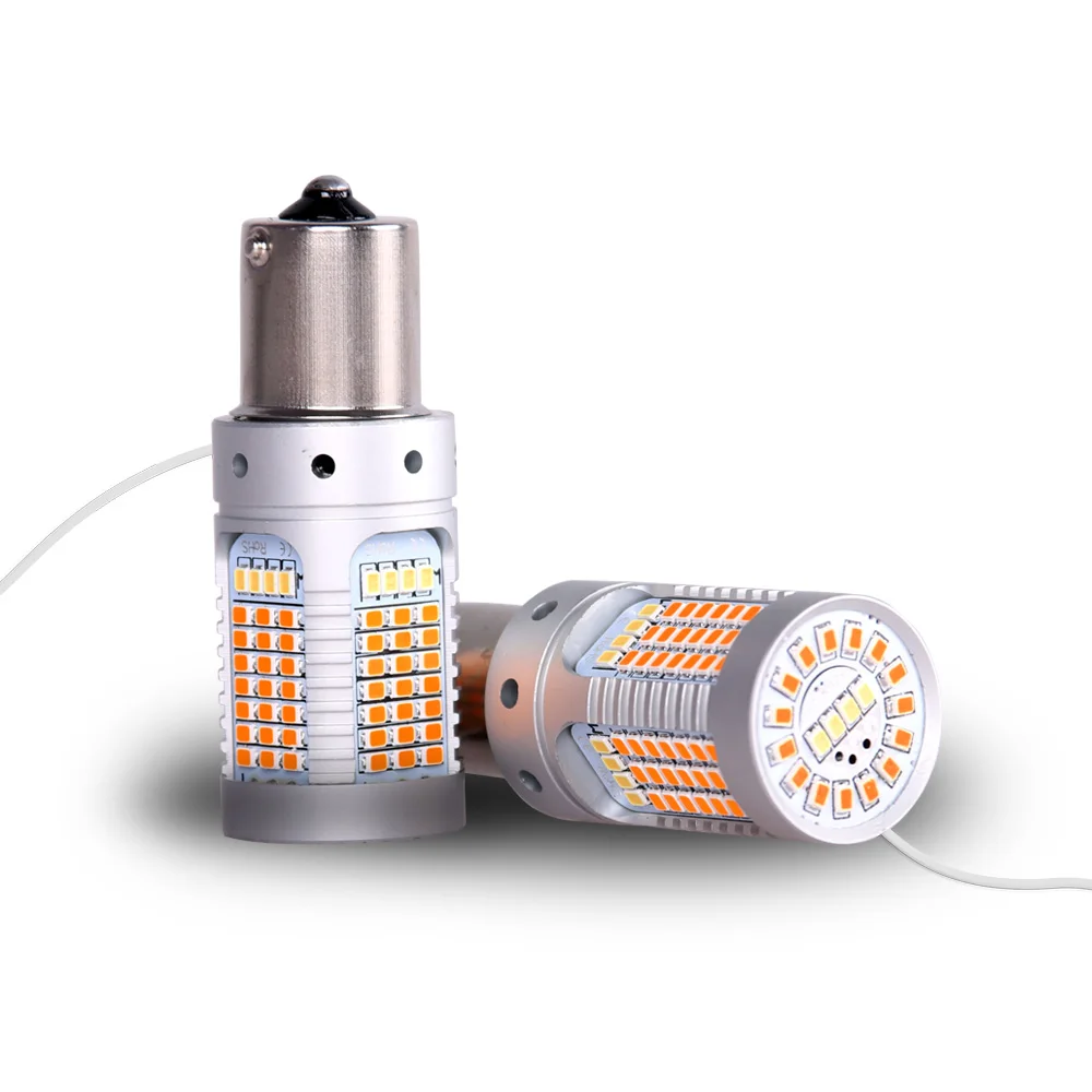 
 1156-144SMD-3014 Ap- 12-24 В p21w bau15s Canbus Автомобильный светодиодный сигнал поворота  