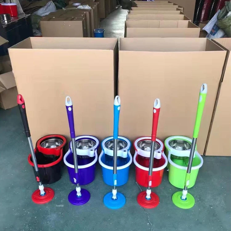 Заводская поставка Регулируемая 360 для чистки пола Волшебная вращающаяся Швабра из микрофибры и ковша