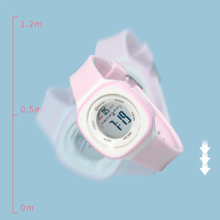 Stylish Digital Watches for Girls - Square Design
