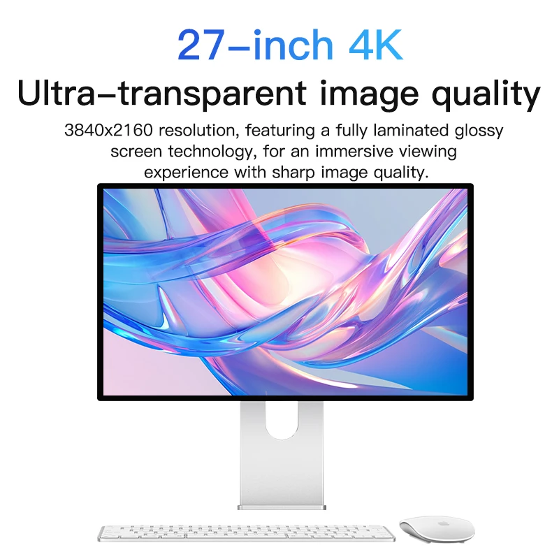 Kuycon P27G 4K Ultra HD Monitor - Ideal for Gaming & Studying