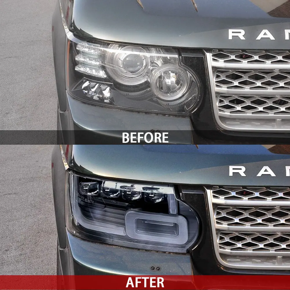 For Land Rover Discovery 4 LR4 2010 2011 2012 2013 Headlight Transparent Cover Lampshade Case Headlamp Shell Lens Plexiglass