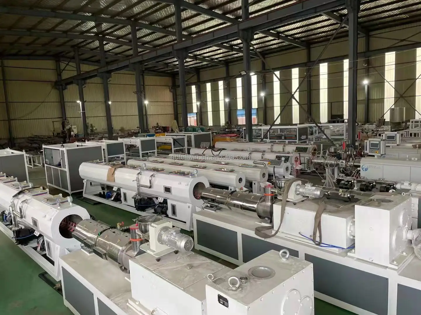 Fully Automatic PE PP PPR Pla Plastic Pipe Manufacturing Extruder Machine for Produce Field Irrigation Pipe