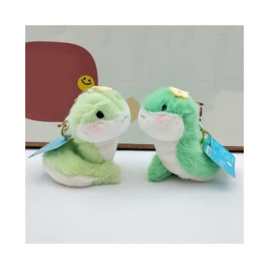 New Years Cute Mini Snake Plush Toy Doll Pendant Cartoon Small Snake Keychain Toy