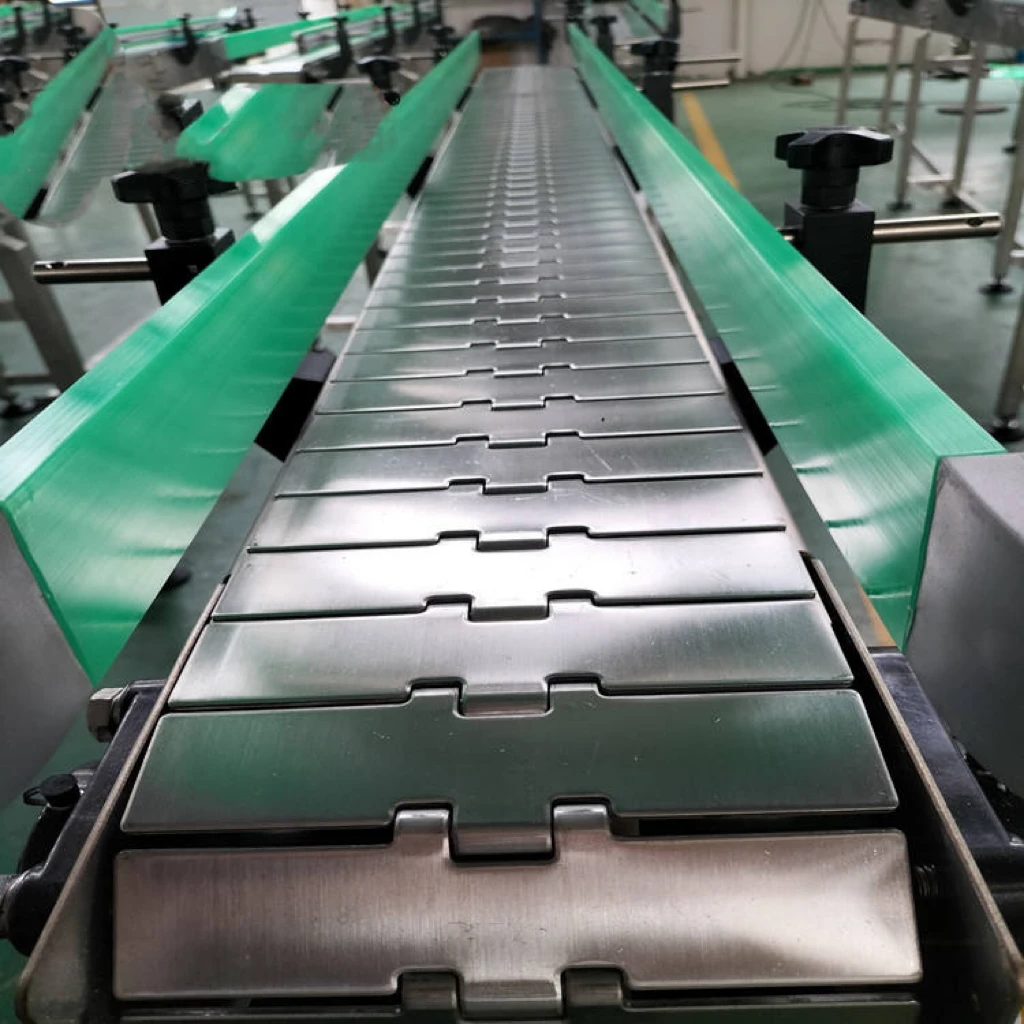Multi Plastic Chain Conveyor Flex Chain with Pushers Plastic Chain Table Top Slat Substitute Conveyor