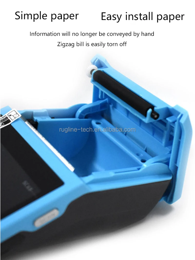 Handheld Pos Terminal Android 8.1 PDA Restaurant Shop Cash Registers Wireless Bill Machine Thermal Receipt Printer