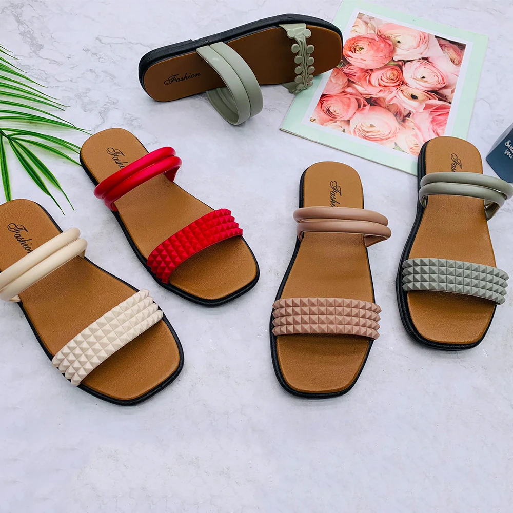 Factory Ladies Sandals New Design Latest Anti-slippery Chappal Sandal Slide Slipper for Girls