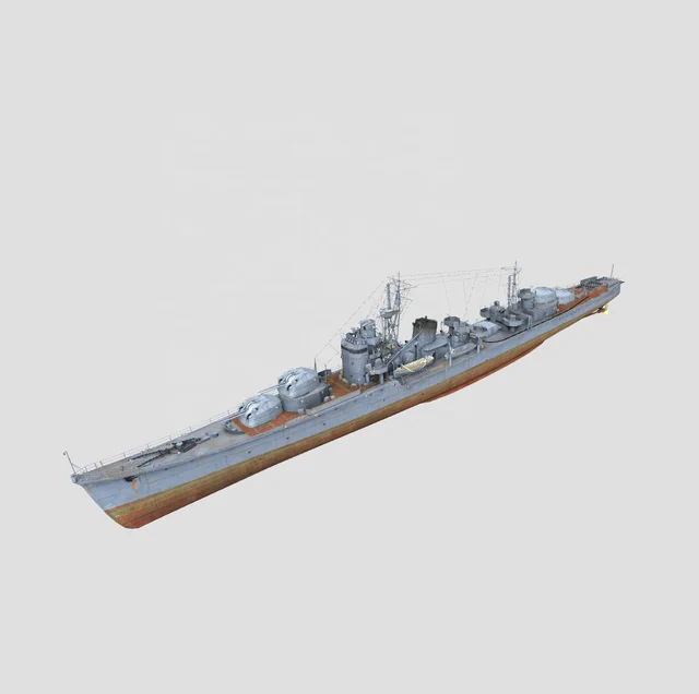 3D Printed Kit 1/72 IJN Akizuki destroyer (full hull) RC kits