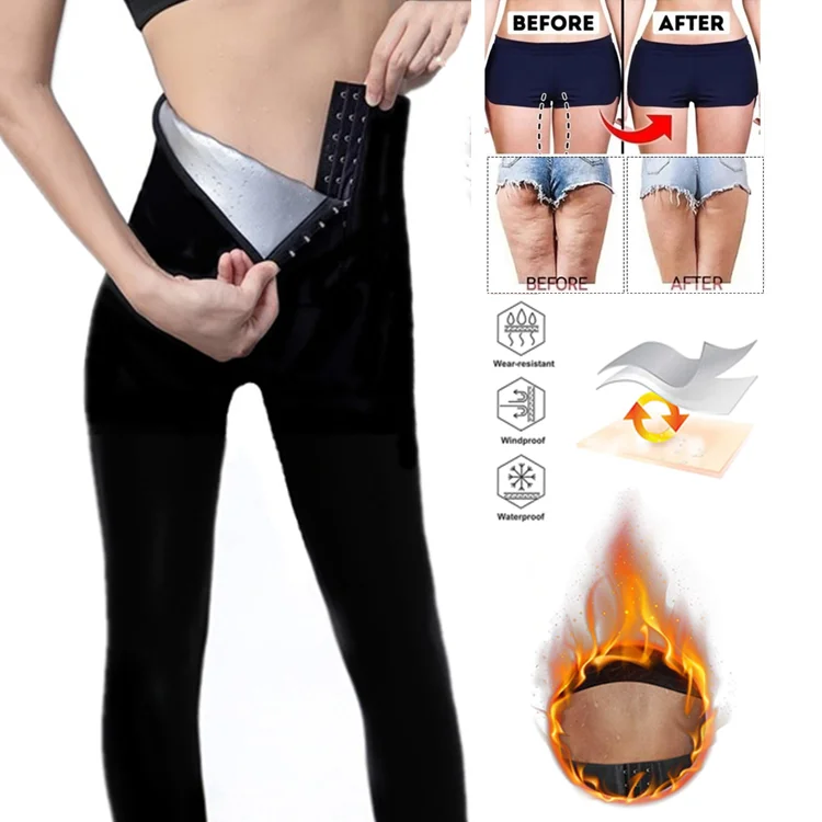 Yongge Pantaloni Sauna Dimagranti, Leggings Anticellulite Donna Fitness