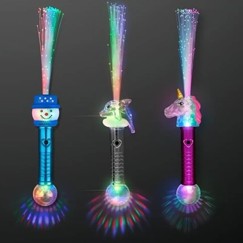 Fiber Optic Wands Glow Wands Led Light Up Wand Bulk For Kids Birthday